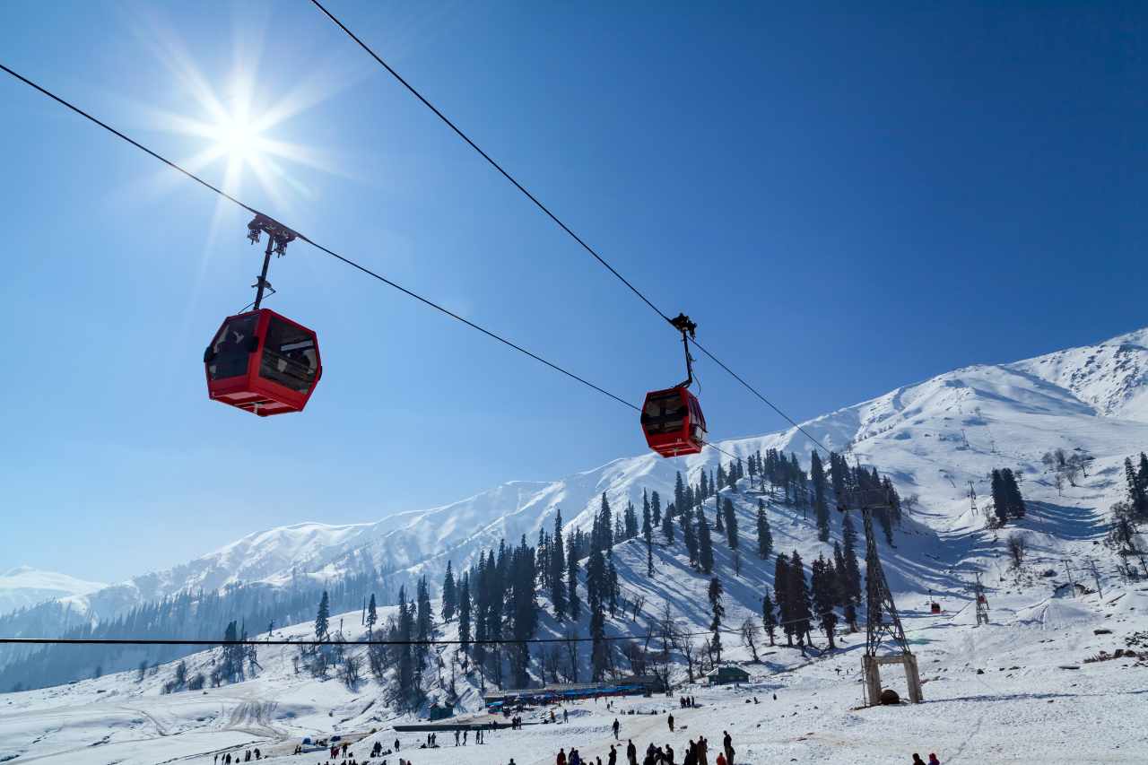 gulmarg snowfall india