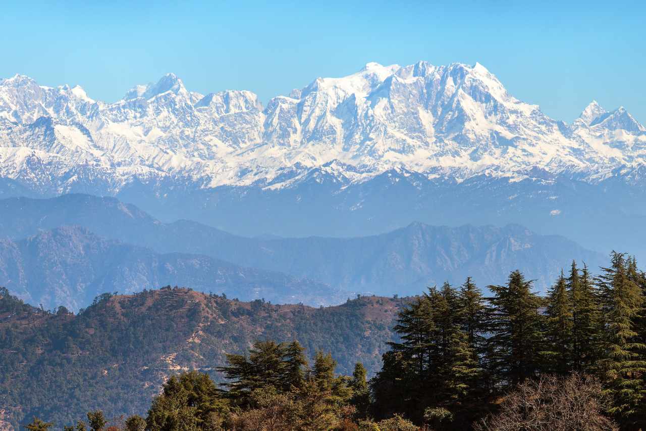 mussourie snowfall india