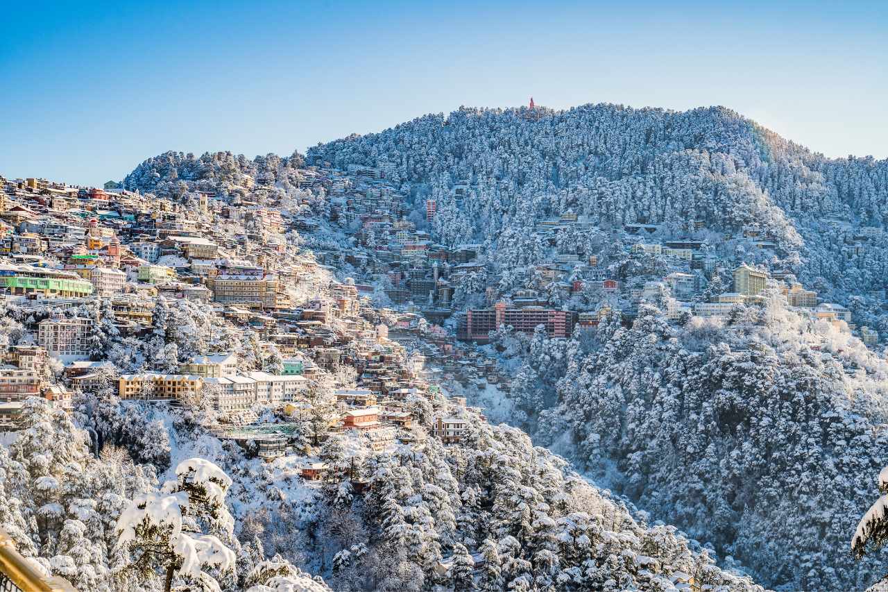 shimla snowfall india