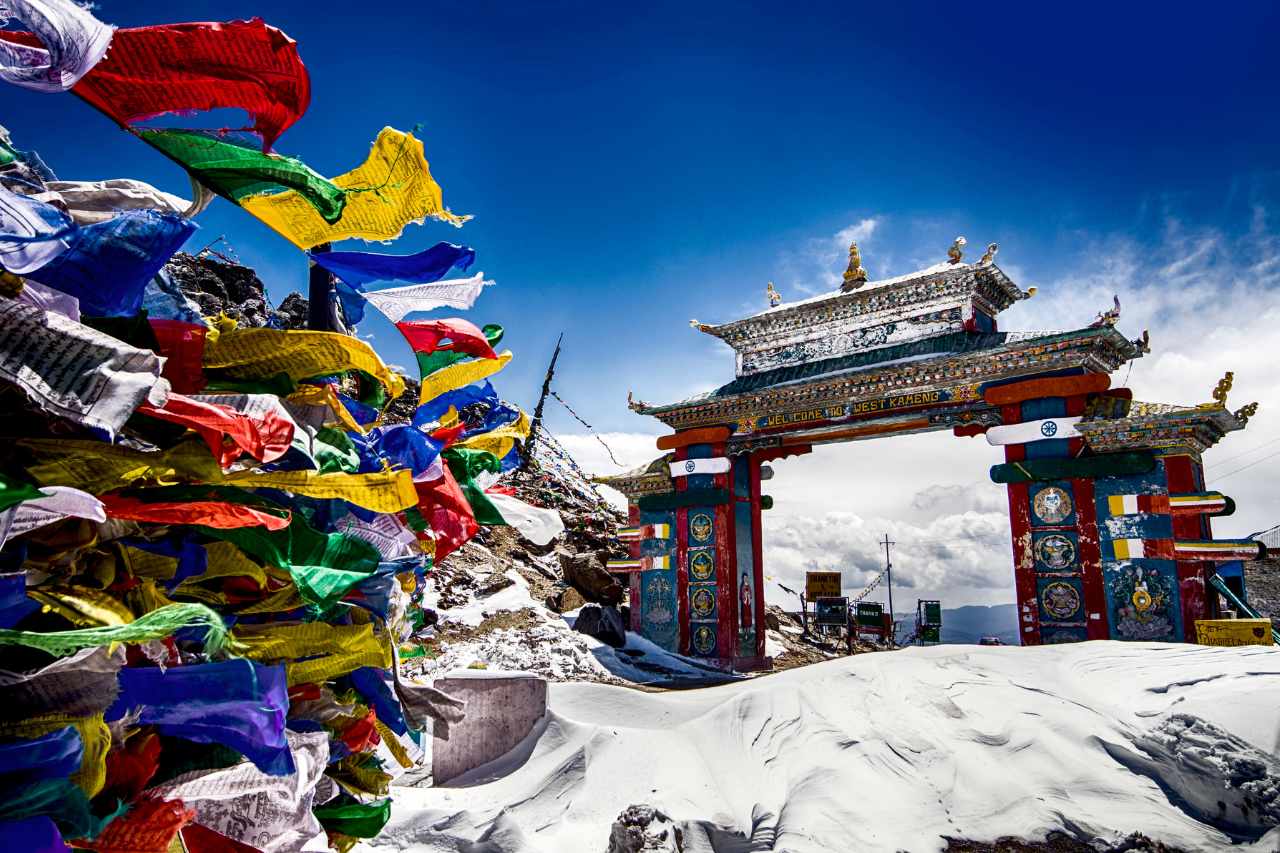 tawang snowfall india