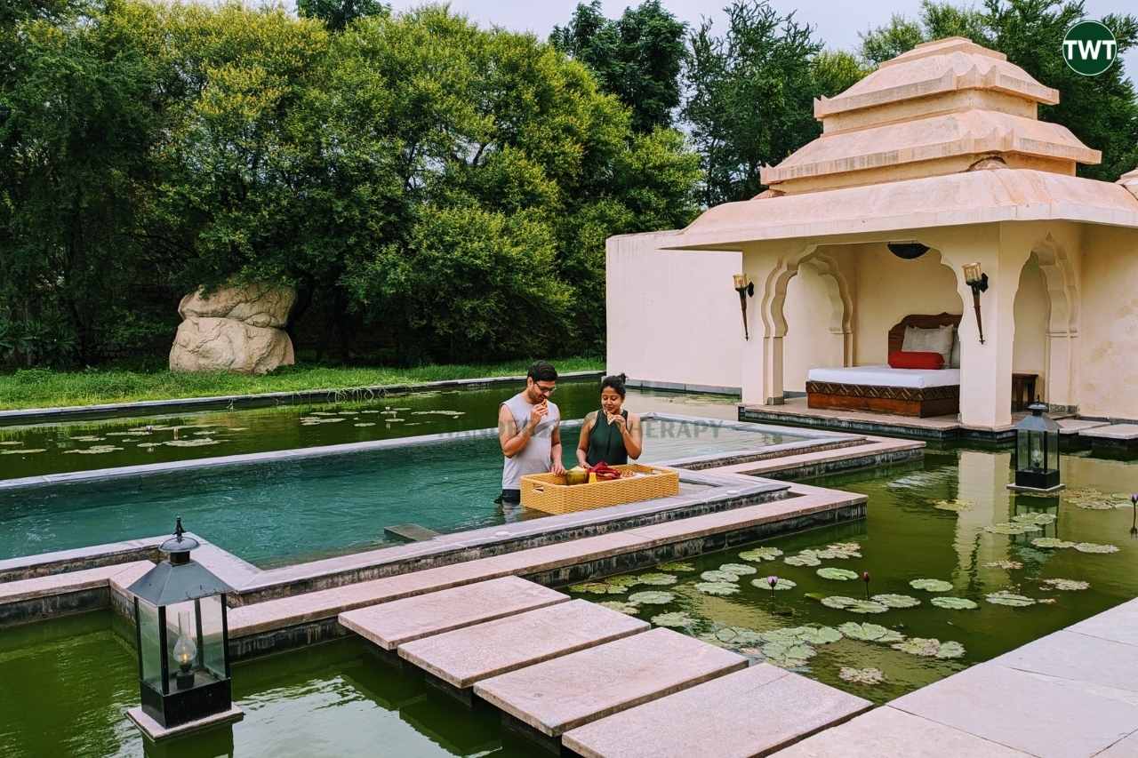 evolve back hampi rooms pool floating breakfast 