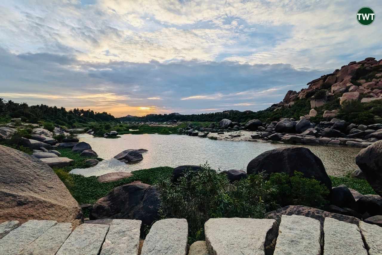 hampi karnataka india Tungabhadra River