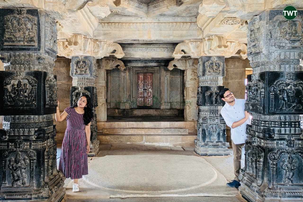 hampi Hazara Rama Temple inside